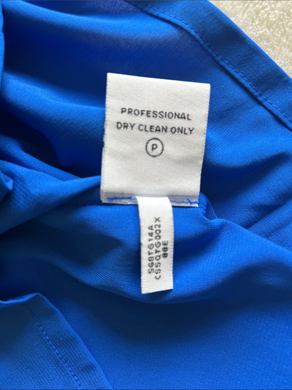Calvin Klein Bright Blue Sleeveless Pleat-Front Tank Top Size S, NWT - Picture 8 of 8